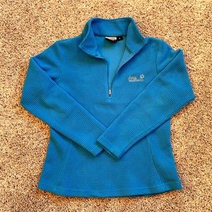 Jack Wolfskin Half Zip Echo Waffle Knit Fleece